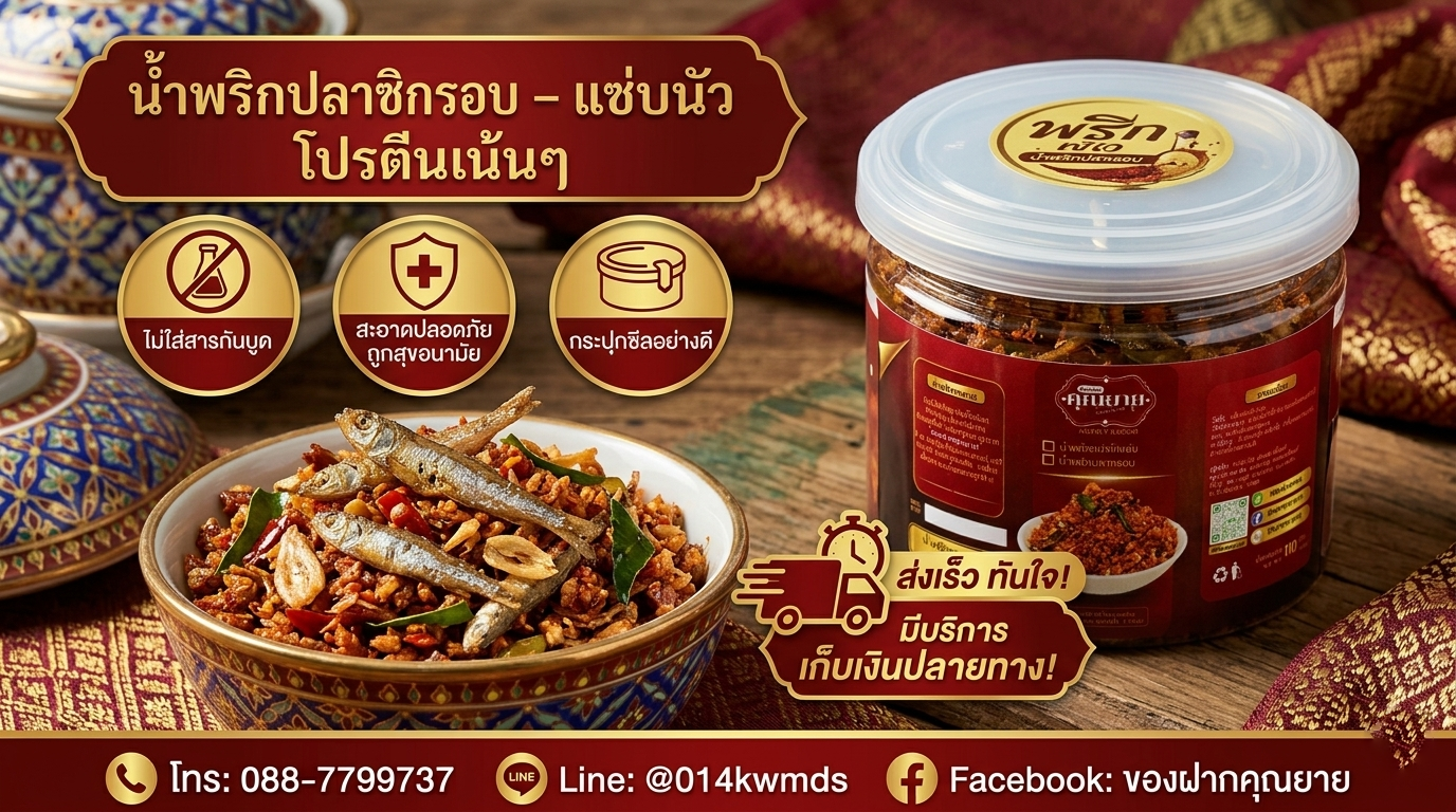 น้ำพริกปลาซิวกรอบ l 110กรัม